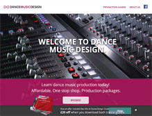 Tablet Screenshot of dancemusicdesign.net